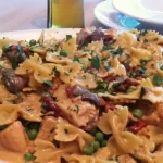 Farfalle with Chicken and Roasted Garlic