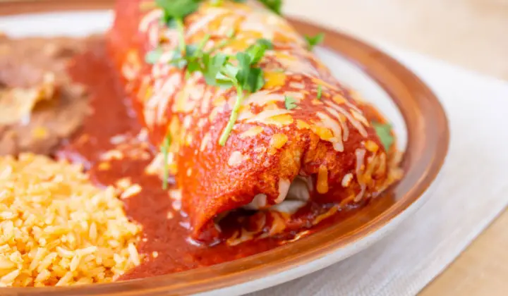 Wet Burrito Recipe with Enchilada Sauce