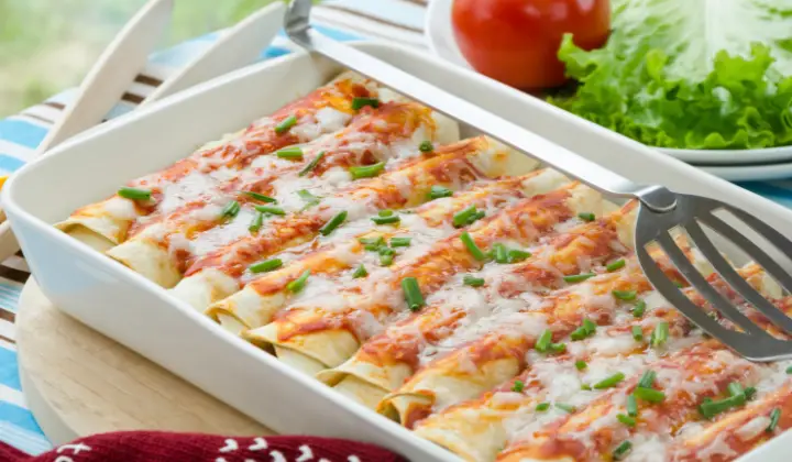 Sour Cream Chicken Enchiladas