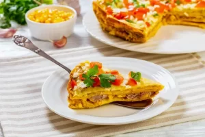 Vegetarian King Ranch Casserole