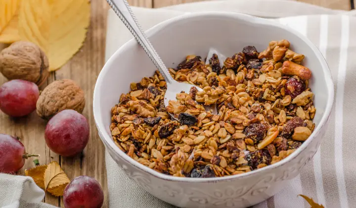 A bowl of Granola by Alton Brown Looks Delicious