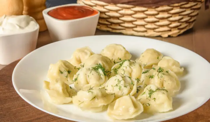 Delicious Dumplings in the plate