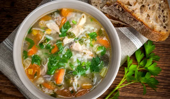 Demos Chicken And Rice Soup Recipe