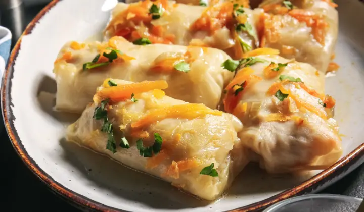 Delicious Cabbage Rolls ready to be served